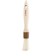 WFB-10 Winco, 1" Wide Flat Wooden Pastry Brush w/ Boar Hair Bristles