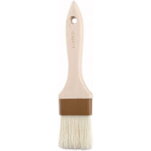 WFB-20 Winco, 2" Wide Flat Wooden Pastry Brush w/ Boar Hair Bristles