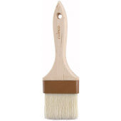 WFB-30 Winco, 3" Wide Flat Wooden Pastry Brush w/ Boar Hair Bristles