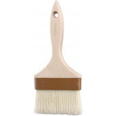 WFB-40 Winco, 4" Wide Flat Wooden Pastry Brush w/ Boar Hair Bristles
