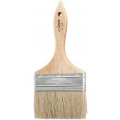 WBR-40 Winco, 4" Wide Flat Wooden Pastry Brush w/ Boar Hair Bristles