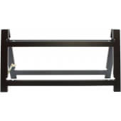 RMG2BK TableCraft, 2-Tier Frostone Collection Wood Display Riser Frame, Black
