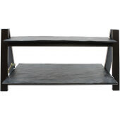 RMG2KITBK TableCraft, 2-Tier Frostone Collection Wood Display Riser Frame w/ Display Trays, Black