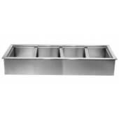 ICP-400 Wells Mfg, Drop-in Ice Cooled Cold Food Well, 4 Pan