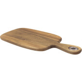 ACAMBB1206 TableCraft, 8" x 6 1/4" Bark Lined Acacia Wood Bread Board