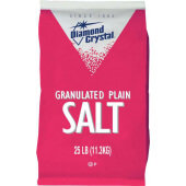 100011259 Diamond Crystal, 25 Lb Granulated Plain Salt
