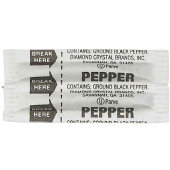 14122 DYMA Brands, 0.11g Single Serv Fluted Pepper Portion Packet (3,000/case)