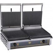 Diablo Equipex, 6.5 kW Panini Sandwich Grill, Double, Grooved Top & Bottom