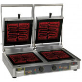 Diablo VG Equipex, 6 kW Panini Sandwich Grill, Double, Grooved Top & Flat Bottom
