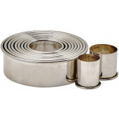 CST-2 Winco, 11-Piece Stainless Steel Cookie Cutter Set