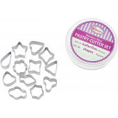 CST-32 Winco, 12-Piece Stainless Steel Cookie Cutter Set