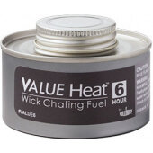 VALUE6 Hollowick, 6 Hour Value Heat™ Liquid Wick Chafing Fuel (24/case)