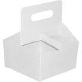 400DCWH Dixie, 4 Cup Kraft Drink Carrier, White (200/case)