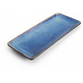 5266871 Mikasa Hospitality, 12" x 5 1/2" Starlit Vitrified Porcelain Tray, Blue
