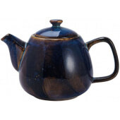 5266836 Mikasa Hospitality, 29.7 oz Starlit Vitrified Porcelain Teapot, Blue