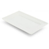 5256214 Mikasa Hospitality, 10" x 6" Americana Vitrified Porcelain Tray, Bright White