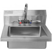 MRS-HS-18(W) MixRite, 18" Wall Mount Hand Sink w/ Faucet