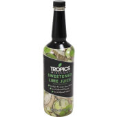 60566 Tropics Mixology, 1 Liter Sweetened Lime Juice (12/case)