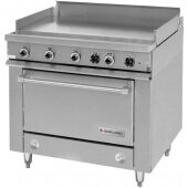 36ER38 Garland, 21.5 kW Electric Heavy Duty Range, 36" Thermostatic Griddle, Standard Oven