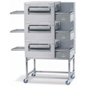 1180-FB3E Lincoln, 57 2/3" Electric Triple Stack Conveyor Oven w/ Stand, 18" Wide Belt