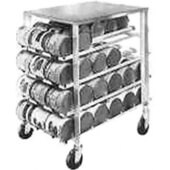 CSR-84 Piper, Half Size Mobile Aluminum Can Rack, 84 Can Capacity