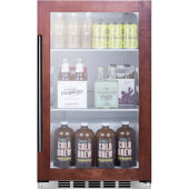 SPR489OSPNR Summit Appliance, 19" 1 Glass Door Outdoor Undercounter Refrigerator