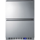SPFF51OS2D Summit Appliance, 24" 2 Drawer Outdoor Undercounter Freezer