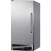 BIM47OS Summit Appliance, 15" Air Cooled Full Cube Outdoor Undercounter Ice Machine, 50 Lb