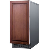 BIM68OSGDRIF Summit Appliance, 15" Air Cooled Bel Ice Outdoor Undercounter Ice Machine, 62 Lb