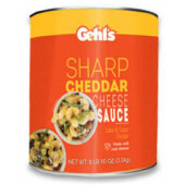 G03201 Gehl's, #10 Can Sharp Cheddar Cheese Sauce (6/case)