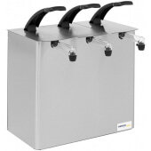 10963 Nemco, 3-Compartment Stainless Steel Condiment Dispenser, Silver