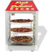 51040 Benchmark USA, 16" Countertop Pass-Thru Heated Display Case w/ 3 Shelves