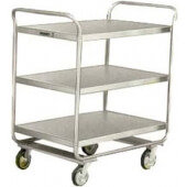 211 Lakeside, 27" x 17 1/2" Stainless Steel Utility / Bus Cart w/ 3 Shelves