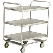 222 Lakeside, 30" x 20" Stainless Steel Utility / Bus Cart w/ 3 Shelves