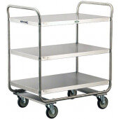 244 Lakeside, 36" x 22" Stainless Steel Utility / Bus Cart w/ 3 Shelves