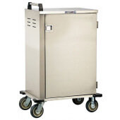 5500 Lakeside, 6 Tray Stainless Steel Meal Delivery Cart w/ Floor Drain, Silver