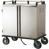 5510 Lakeside, 12 Tray Stainless Steel Meal Delivery Cart w/ Floor Drain, Silver