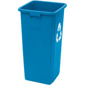 PTCS-23L Winco, 23 Gallon LDPE Recycling Bin, Blue