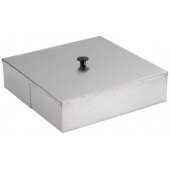 09342 Lakeside, 15" x 15" x 3 3/4" Stainless Steel Dish Dispenser Tube Cover
