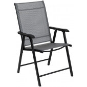 2-LVLO-062464 LiVello, Outdoor Sling Patio Chair, Black (2/set)