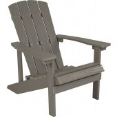 LVLO-325932 LiVello, Charlestown Outdoor Faux Wood Adirondack Chair, Gray