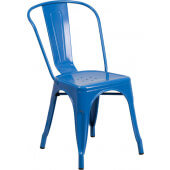 LVLO-119431 LiVello, Indoor / Outdoor Stackable Steel Dining Chair, Blue