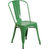 LVLO-219431 LiVello, Indoor / Outdoor Stackable Steel Dining Chair, Green