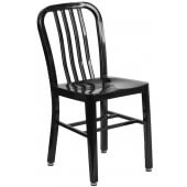 LVLO-726761 LiVello, Indoor / Outdoor Steel Cafe Dining Chair, Black