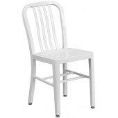 LVLO-826761 LiVello, Indoor / Outdoor Steel Cafe Dining Chair, White