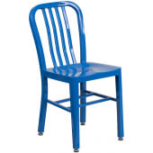 LVLO-797271 LiVello, Indoor / Outdoor Steel Cafe Dining Chair, Blue