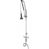 B-0113-CR-B8TP T&S Brass, Single Hole Deck Mount Pre-Rinse Faucet w/ Accessory Tee