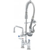 MPZ-4DLN-06 T&S Brass, 4" Center Deck Mount Mini Pre-Rinse Faucet w/ 6" Add-On Faucet