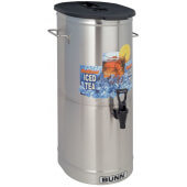 34100.0003 Bunn, 5 Gallon Stainless Steel Iced Tea Dispenser w/ Brew-Thru Lid