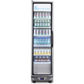 SCR1105LH Summit Appliance, 19 1/2" 1 Swing Glass Door Merchandiser Refrigerator
